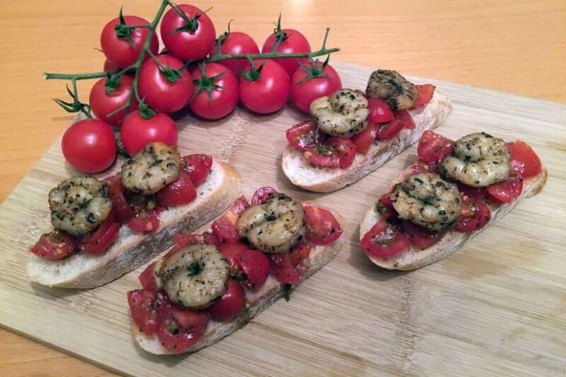 Die Bruschetta Diavolo