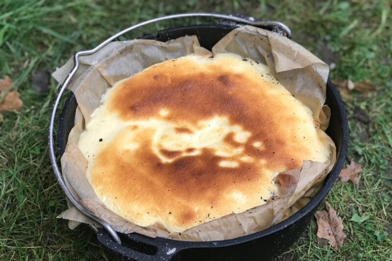 Dutch Oven Käsekuchen