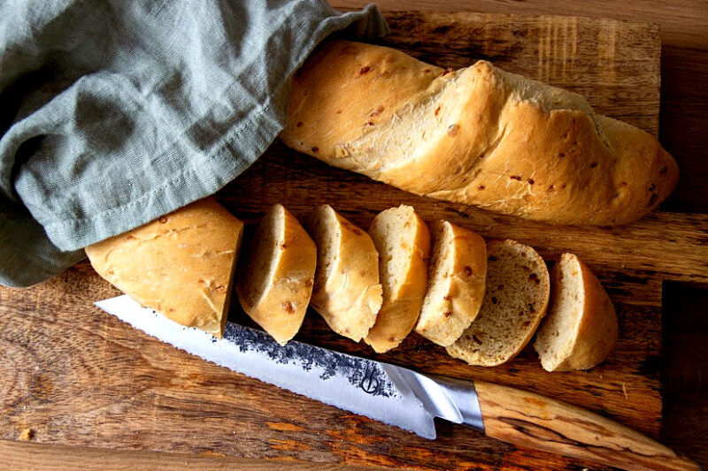 Zwiebelbaguette vom Smoker